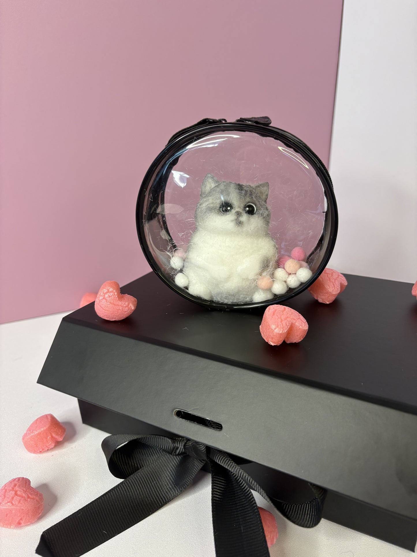 Adorable Stress-Relief Cat Pendant - Customizable Companion Gift for Backpacks & Bags